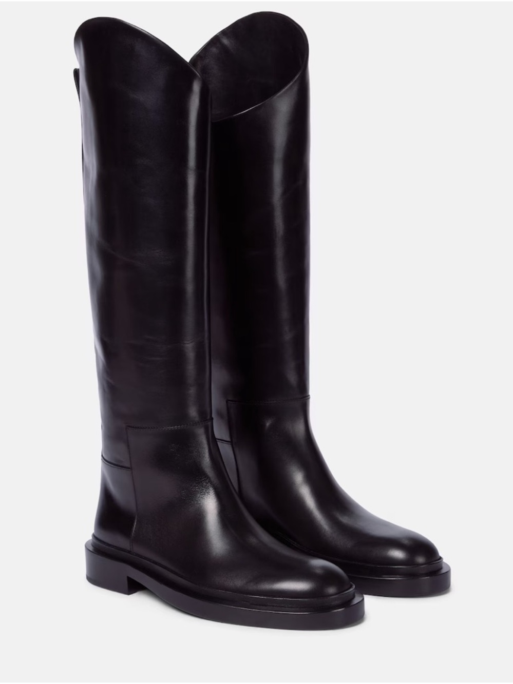 Jil Sander black riding boots